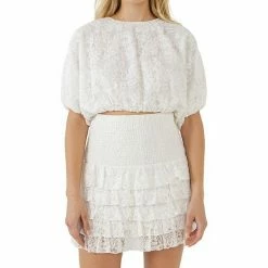 Endless Rose Laced Bubble Cropped Blouse 5 Endless Rose Laced Bubble Cropped Blouse -Endless Rose shop unnamed file 988
