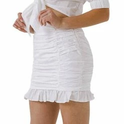 Endless Rose All Over Ruched Mini Skirt -Endless Rose shop unnamed file 999